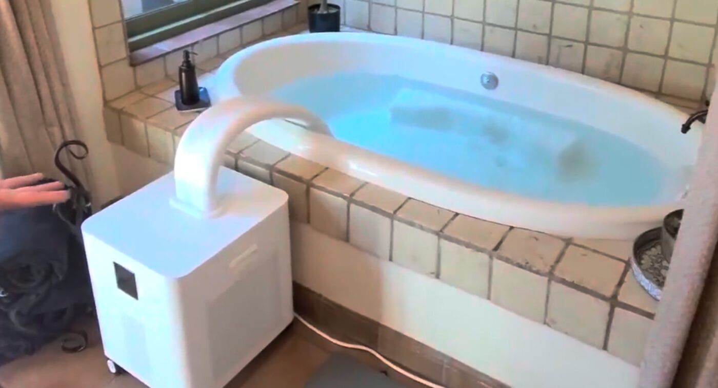 HomePlunge chilling an oversized whirlpool tub at The Santaluz Club